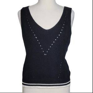 JOHN + JENN NICO IN CAVIAR Sweater Sleeveless